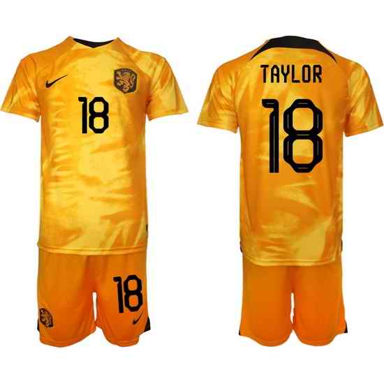 Men FIFA 2022 Netherlands Soccer Jersey 014